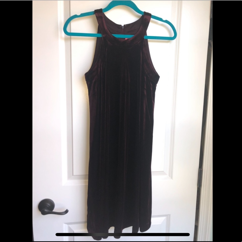 Betsey Johnson Red Wine Velvet Cocktail Dress